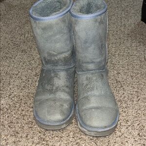 UGGS Cozy Blue Shearling Boots
